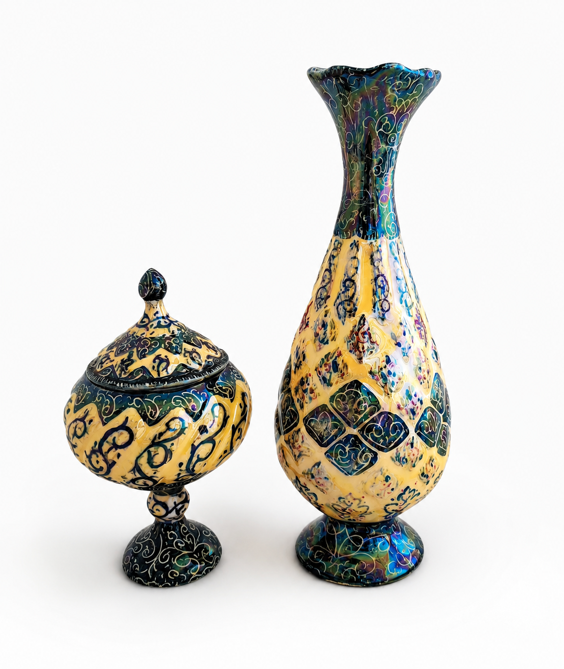 گلدان و شکلات خوری طرح مینا