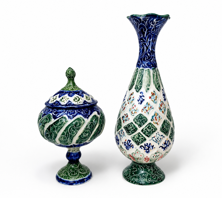 گلدان و شکلات خوری طرح مینا
